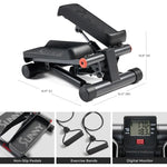 Mini Steppers for Exercise at Home, Stair Step Workout Machine with Resistance Bands, Full Body Cardio Equipment Freight free