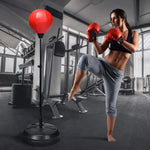 Boxing Ball Set, Punching Bag with Adjustable Height Standing Base, Boxing Punch Exercise Bag with Gloves and Hand Pump