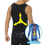 Men Body Shaper Waist Trainer Sauna Suit Sweat Vest Slimming Underwear Weight Loss Shirt Fat Burner Workout Tank Tops Shapewear
