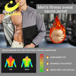 LAZAWG Body Shaper Sauna Tops Waist Trainer Men Zipper Gym Vest Fat Burner Workout Slimming Shirt Sweat Thermal Suit Weight Loss