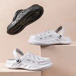 Men Sandals Women Clogs Summer Thick Bottom Home Slides Soft EVA Dry Wedges Platform Garden Shoes Beach Sandals Home Slippers