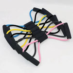 8 Tensioner Yoga Bands Exercise Stretch Itness Equipment Figure Elastic Pull Rope For Slimming Multi-Function Straps Band