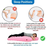 Yoga Mat for Pregnant Women Comfortable Flocking PVC Inflatable Mattress with Hole Exercise Home Sports Gym Fitness Pilates Pads