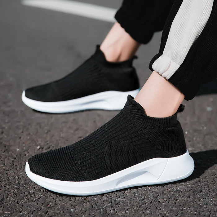 Hot Sale Pink Casual Sneakers Women Men Sock Running Shoes Breathable Women's Sports Sneaker Outdoor Tennis Men Slip-On Footwear