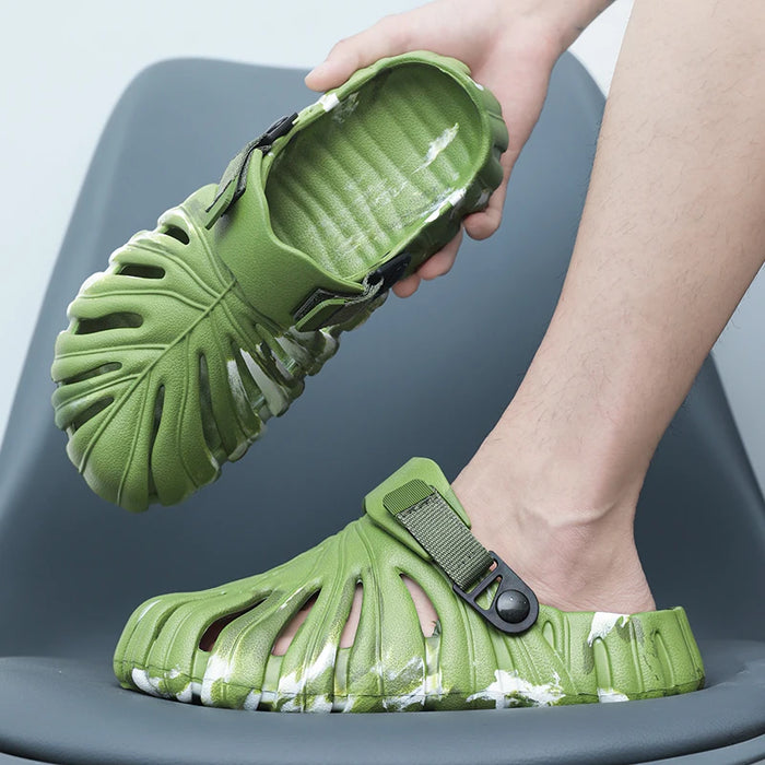 Summer Men Slippers Platform Camouflage Sandals Outdoor Garden Shoes Comfortable Slippers Flip Flop Casual Home Shoes For Couple