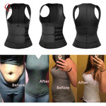 Qtree Waist Trainer Corset Neoprene Sweat Sauna Vest Women Weight Loss with Zipper and Waist Trimmer Belt Slimming Body Shaper