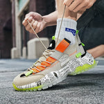 Fashion Mens Vulcanized Shoes Rubber Outsole 2024 Spring New Men Sports Sneakers Comfortable Anti Slip Man Footwear Thick Bottom