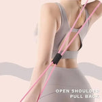 8 Tensioner Yoga Bands Exercise Stretch Itness Equipment Figure Elastic Pull Rope For Slimming Multi-Function Straps Band