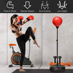 Boxing Ball Set, Punching Bag with Adjustable Height Standing Base, Boxing Punch Exercise Bag with Gloves and Hand Pump