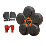 Smart Music Boxing Machine Wall Mount Low Noise with Gloves Electronic Music Boxing Wall Target for Training Gym Home Indoor
