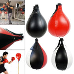 PU Leather Boxing Ball Punch Bag Hanging Mma Training Fitness Pear Shape