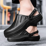 2023 Men's Women Hotel Kitchen Slippers Clogs Non-slip Waterproof Oil-proof Work Shoes Garden Nursing Resistant Cook Chef Shoes