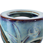 Blue Ceramic Oil Burner Wax Melt Essential Oil Holder for SPA Yoga Aromatherapy