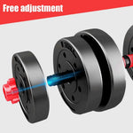 Adjustable Dumbbells Weights Set 20/22/44Lb, 3 in 1 Free Weights Barbells with Connector,Non-Rolling Octagon Shape Multifunction