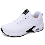 Fashionable Women Light Running Sports Shoes Outdoor Casual Breathable Sneakers Wear-resistant Air Cushion Mesh Lace Up Footwear