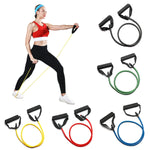 New 5 Levels Resistance Bands with Handles Training Exercise Tube Band Pull Rope Fitness Elastic Bands Workouts Strength Equipm