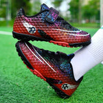Children Soccer Shoes Futsal Hall Football Boots Kids Cleats Grass Sneakers Boys Girl Outdoor Athletic Training Sports Footwear