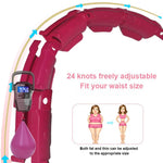 Slimming Hoop With Weight Exercise Weights Sport Sports Hoop Waist Trainer Exercise At Home Fitness Belly Abdominal Adjustable