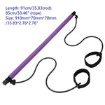 Yoga Crossfit Resistance Bands Pull Rope Rubber Pilates Stick Bodybuilding Training Workout Stick Home Gym Fitness Equipment