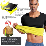 LAZAWG Men Sauna Sweat Vest and Shorts Body Shaper Slimming Shirt Neoprene Shapewear Waist Trainer Workout Top Pant Weight Loss