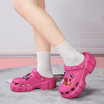 Summer Women Slippers 6cm Platform Sandals Outdoor Clogs Street Beach Slippers Massage Indoor Home Bathroom Slides Flip Flops 43
