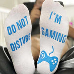 Sports Socks Universal Short Socks Casual Style Letter Printed Elastic Breathable Cotton Blend Hosiery Footwear Accessories