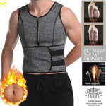 LAZAWG Sauna Vest for Men Neoprene Sweat Tank Top Weight Loss Top Thin Fat Burner Sportwear Slimming Sleeveless Body Shaper Gym