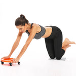 Unisex Abdominal Trainer Home Gym Muscle Training Workout Core Abdominal Plate Fitness Exercise Equipment Four Wheel Ab Roller