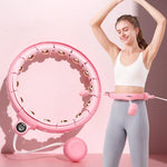 Massage Counting Sport Hoop Waist Weight Loose Adjustable Exercise Hoop Abdomen Trainer Belly Abdominal Home Fitness Equipment