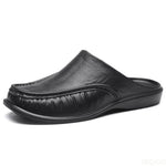 Shoes Men's Slippers EVA Slip on Flats Shoes Walking Men Half Slipper Comfortable Soft Household Sandals Size 40-47 2023