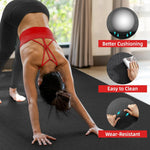 Yoga Mat, 6'x2'/6'x4'/7'x5'/8'x5' Thick Home Gym Mats, Wide Work Out Mat for Home Exercises, Non-Slip Large Workout Matt