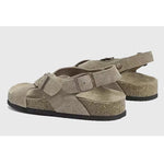 Fashion Women's Suede Mules Slippers Women Clogs Cork Insole Sandals with Arch Support Outdoor Beach Slides Summer Women Shoes