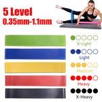 Yoga Resistance Bands Exercise Workout Stretch Bands Women Men Emulsion Pull Rope for Booty Legs Pilates Gym Equipment for Home