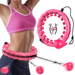 Smart sport hoop Weighted Exercise Hoops for Adults Easy Detachable Design with Adjustable Weight, Fitness Gym Equipment for Hom