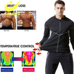 LAZAWG Body Shaper Sauna Tops Waist Trainer Men Zipper Gym Vest Fat Burner Workout Slimming Shirt Sweat Thermal Suit Weight Loss