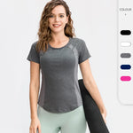 New Yoga Apparel Sports Tshirts Training Gym Short Sleeve Workout Top y2k Women Running T Shirt Summer Blouse Fitness Casual Tee