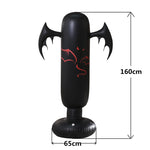 1.6M Inflatable Stress Punching Tower Bag Boxing Standing Water Base Training Pressure Relief Bounce Back Sandbag Punch Ball