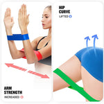 Yoga Resistance Bands Exercise Workout Stretch Bands Women Men Emulsion Pull Rope for Booty Legs Pilates Gym Equipment for Home