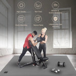 Extra Large Exercise Mat 10'x6'x7mm, Ultra Durable Workout Mats for Home Gym Flooring