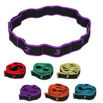 Yoga Pull Strap Belt Polyester Elastic Latin Dance Stretching Band Loop Yoga Pilates GYM Fitness Exercise Resistance Bands