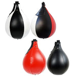 PU Leather Boxing Ball Punch Bag Hanging Mma Training Fitness Pear Shape