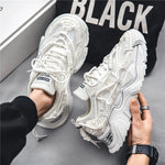 2022 Platform Men Shoes Fashion Clunky Sneakers Men Casual Shoes Breathable Sports Dad Shoes Male Fitness Footwear