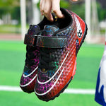 Children Soccer Shoes Futsal Hall Football Boots Kids Cleats Grass Sneakers Boys Girl Outdoor Athletic Training Sports Footwear