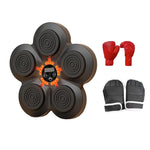 Smart Music Boxing Machine Wall Mount Low Noise with Gloves Electronic Music Boxing Wall Target for Training Gym Home Indoor