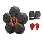 Smart Music Boxing Machine Wall Mount Low Noise with Gloves Electronic Music Boxing Wall Target for Training Gym Home Indoor
