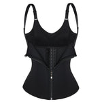 Zip And Hook Adjustable Straps Neoprene Corset Women Sweat Sauna Waist Trainer Vest Body Shapewear
