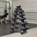 New Dumbbell Rack Stand OnlyWeight Rack Dumbbells Compact Gym Space Saver 660 Weight Capacity Sturdy and Durable Black