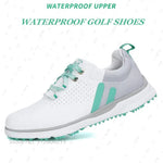 TTYGJ Fashionable Ladies Shoes Breathable Waterproof Golf Sneakers Women Golf Sports Shoes Ultra-light Golf Footwear Lace-up
