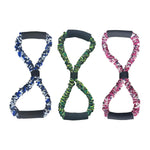 8 Shape Resistance Band Equipment Practical Pilates Home Stretch Chest Fitness