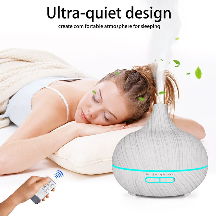 Aroma Essential Oil Diffuser Aromatherapy Ultrasonic Air Humidifier Automatically Remote Control Humidificador 300 500 1000ml